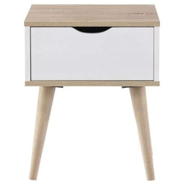 Κομοδίνο Alida Ε7340,2 Sonoma-White Mdf