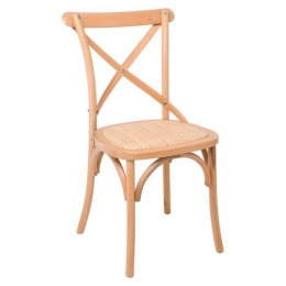 Καρέκλα Destiny Natural Ε7020,3 48x52x89cm Rattan,Ξύλο