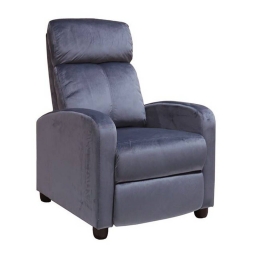 Πολυθρόνα Porter Relax Grey Velure Ε9781,5 68x86x99cm Βελούδο
