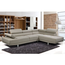 Καναπές Αριστερή Γωνία Sector Ε989,4L 268x196x79/H.84cm Beige Ύφασμα