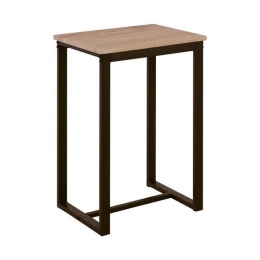 Σκαμπό Bar Henry ΕΜ9795,1Β 40x30x60cm (Σετ 4τμχ) Dark Brown-Sonoma Mdf,Μέταλλο