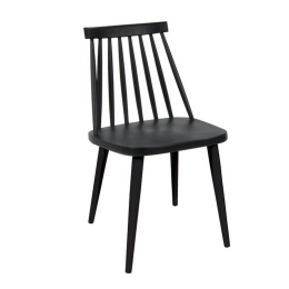 Καρέκλα Lavida Black ΕΜ139,22 43x48x77cm Σετ 4τμχ Μέταλλο,Πολυπροπυλένιο
