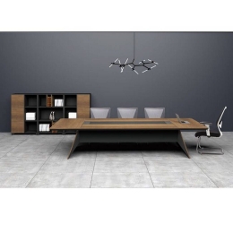Τραπέζι Συνεδρίου Proline Dark Wallnut ΕΟ812 240x130x75cm
