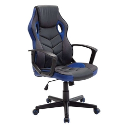 Πολυθρόνα Γραφείου Gaming BF7700 ΕΟ599,2 62x59x105/117cm Black-Blue