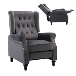 Πολυθρόνα Relax Chester Ε7119,2 78x85x104cm Grey Ξύλο,Ύφασμα