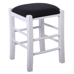 Σκαμπό Ταβέρνας Βοηθητικό Ρ978,Ε8Τ 35x35x51cm White-Black