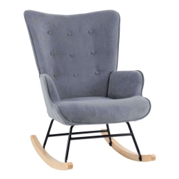Πολυθρόνα - Μπερζέρα Κουνιστή Alma Rocking Ε7143,7 67x86x92cm Grey
