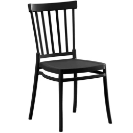 Καρέκλα Windsor Ε401,2 46x53x86cm Black