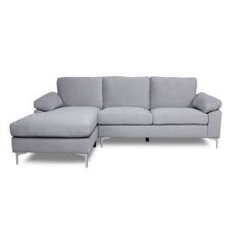 Καναπές Γωνιακός Alex Ε966,2 264x132x75cm Grey