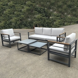 Σαλόνι Σετ Κήπου Marilian 5Τμχ Ε6871,1 Anthracite-Grey 5 Θέσεων