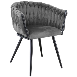 Πολυθρόνα Verdi ΕΜ786,2 64x54x80cm Black-Grey