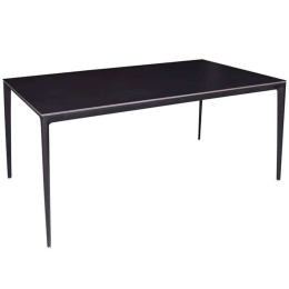Τραπέζι Barret ΕΜ835,3 140x80x74cm Stone Black Αλουμίνιο,Τεχνομάρμα