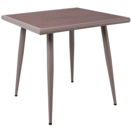 Τραπέζι Κήπου Serrano Ε6890,1 80x80x74cm Walnut-Beige
