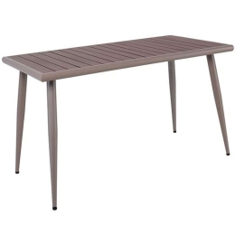 Τραπέζι Κήπου Serrano Ε6891,1 130x70x75cm Walnut-Beige