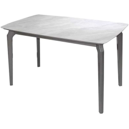 Τραπέζι Dalin Ε796,3 130x80x74cm Marble White-Grey Ξύλο,Τεχνομάρμαρο