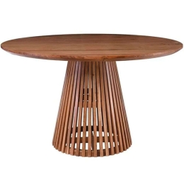 Τραπέζι Rim ΕΑ727 Φ130x76cm Natural Ξύλο