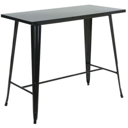 Τραπέζι Μπαρ Relix Ε5212,1 120x60x102cm Black Μέταλλο