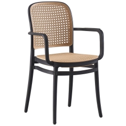 Πολυθρόνα Florence Ε387,20 54x54x84cm Black-Sand