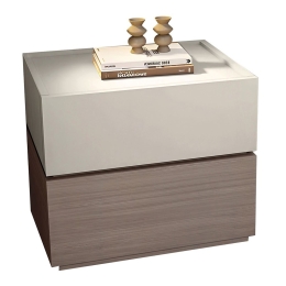 Κομοδίνο Vanity Ε7351,2 60x40x45cm Walnut-Ecru