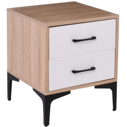 Κομοδίνο Merrano Ε7420,3 40x40x48cm Natural-White