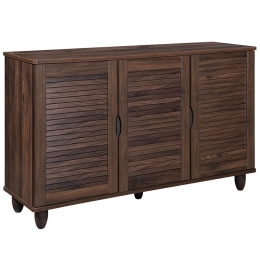 Παπουτσοθήκη 3 Πόρτες Ε83730 110x33x77cm Walnut