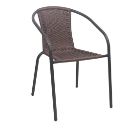 Πολυθρόνα Στοιβαζόμενη Baleno-W Ε2401,0 52x60x72cm Brown