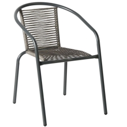Πολυθρόνα Mika Στοιβαζόμενη Ε2390,2 54x69x73cm Anthracite-Grey