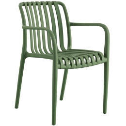 Πολυθρόνα Moda-N Στοιβαζόμενη Ε3800,4Ν 56x57x81cm Green