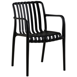 Πολυθρόνα Moda-N Στοιβαζόμενη Ε3800,5Ν 56x57x81cm Black
