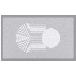 Πατάκι Εισόδου Grey Abstract Sphere -AMDMW-GRABSPHERE-7040 70x40cm Grey-White Artsy Mats 70x40