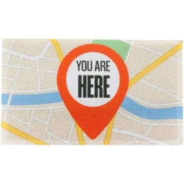 Πατάκι Εισόδου You Are Here -AMDMW-YOUAREHERE-7040 70x40cm Multi Artsy Mats 70x40