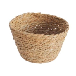 Καλάθι 00.06.61378 Φ18x12cm Ψάθινο Natural Ψάθα
