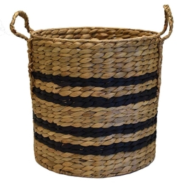 Καλάθι Με Σχέδιο 00.06.66136 Φ35x35cm Υδροϋάκινθου Black Υδροϋάκινθος