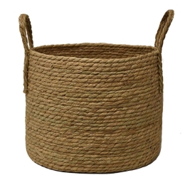 Καλάθι 00.06.67488 Φ33x28cm Ψάθινο Natural Ψάθα