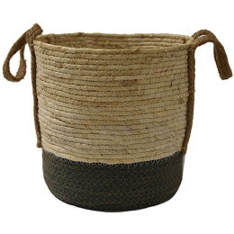 Καλάθι Με Βάση 00.06.67504 Φ28x28cm Ψάθινο Olive Ψάθα