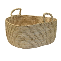 Καλάθι 00.06.67550 Φ32x15cm Ψάθινο Ecru Ψάθα
