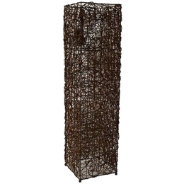 Φωτιστικό Δαπέδου 00.06.69502 25cmx25cmx100cm 1xE27 Πλεκτό Brown