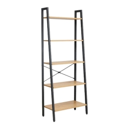 Βιβλιοθήκη - Ραφιέρα Με 5 Ράφια Fonzy 0016-124-024 64x34x164cm Sonoma-Black