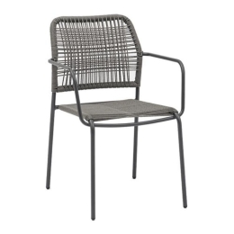 Καρέκλα Κήπου Leana 0044-124-002 56x59x80cm Grey