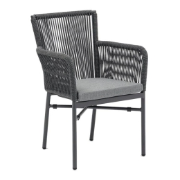 Πολυθρόνα Κήπου Mariel 0044-124-008 56x60x83cm Grey