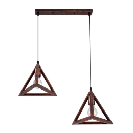 Φωτιστικό Οροφής Triangle 00613 E27 60x22x130cm Bronze GloboStar
