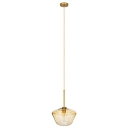 Φωτιστικό Οροφής Amaris 00870 1xΕ27 Φ30x22cm Fume Honey GloboStar