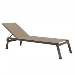 Ξαπλώστρα Martinique 01-00-1703 198x62x35cm Cappuccino