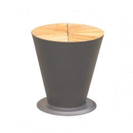 Τραπέζι Icoo 01-00-1776 Με Κάδο Πάγου Φ38x41,5cm Anthracite-Oak