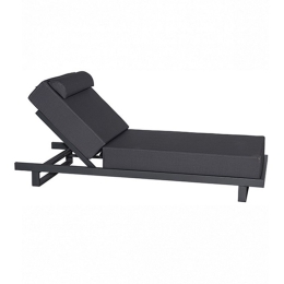 Ξαπλώστρα Riviera 01-00-2156 198x75x36/105cm Anthracite