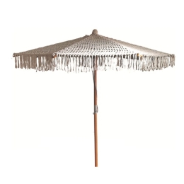 Ομπρέλα Μακραμέ Makrame-2 01-00-2364 Φ2,5x2,7m Beige