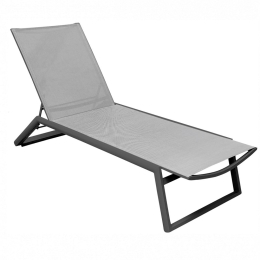 Ξαπλώστρα Tulip 01-00-2393 200x65x33/104cm Anthracite