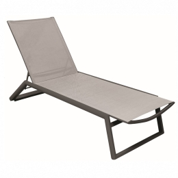 Ξαπλώστρα Tulip 01-00-2394 200x65x33/104cm Taupe