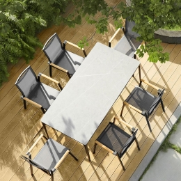 Τραπέζι Κήπου Aspen/T 01-00-2859 180x90x75cm Anthracite