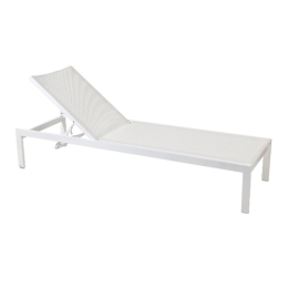 Ξαπλώστρα Casablanca 01-02-249 62x198x35cm White